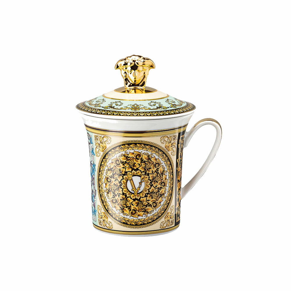 Rosenthal Versace mug with lid 30 Years Collection Barocco Mosaic, porcelain, 350 ml, 19315-403728-28700