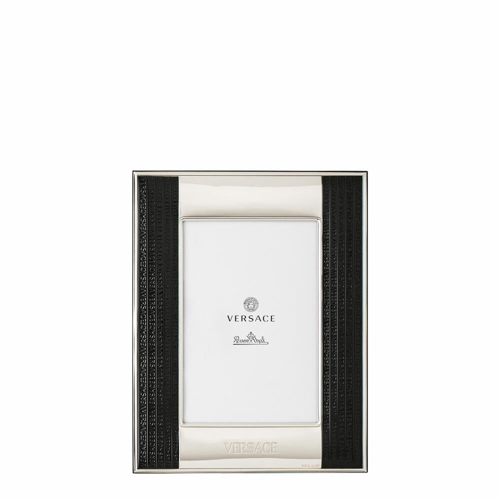 Rosenthal Versace Bilderrahmen Frames VHF10 - Silver-Black, Bilaminiert Sterling Silver, 10 x 15 cm, 69195-321635-05731