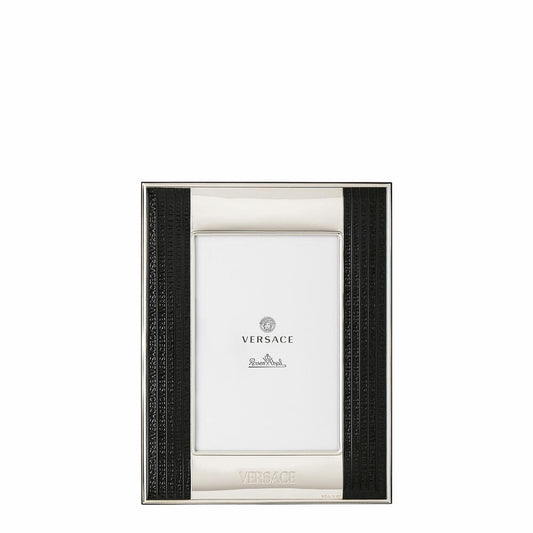 Rosenthal Versace Bilderrahmen Frames VHF10 - Silver-Black, Bilaminiert Sterling Silver, 10 x 15 cm, 69195-321635-05731