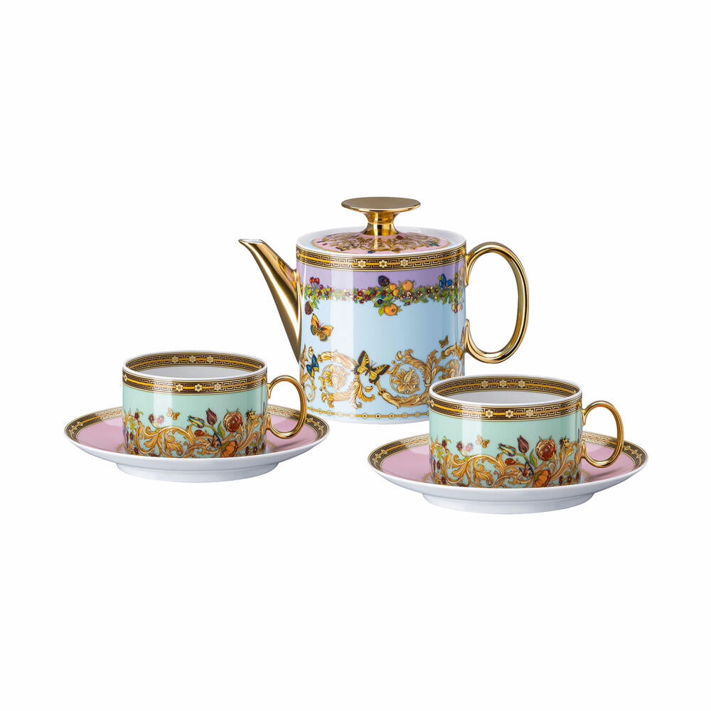 Rosenthal Versace Set Tea for 2 Le jardin de Versace, porcelain, 19335-409609-28717