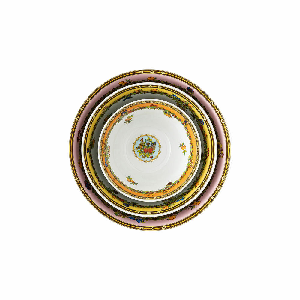 Rosenthal Versace bowl set 4 pieces. Le jardin de Versace, porcelain, 19335-409609-28718