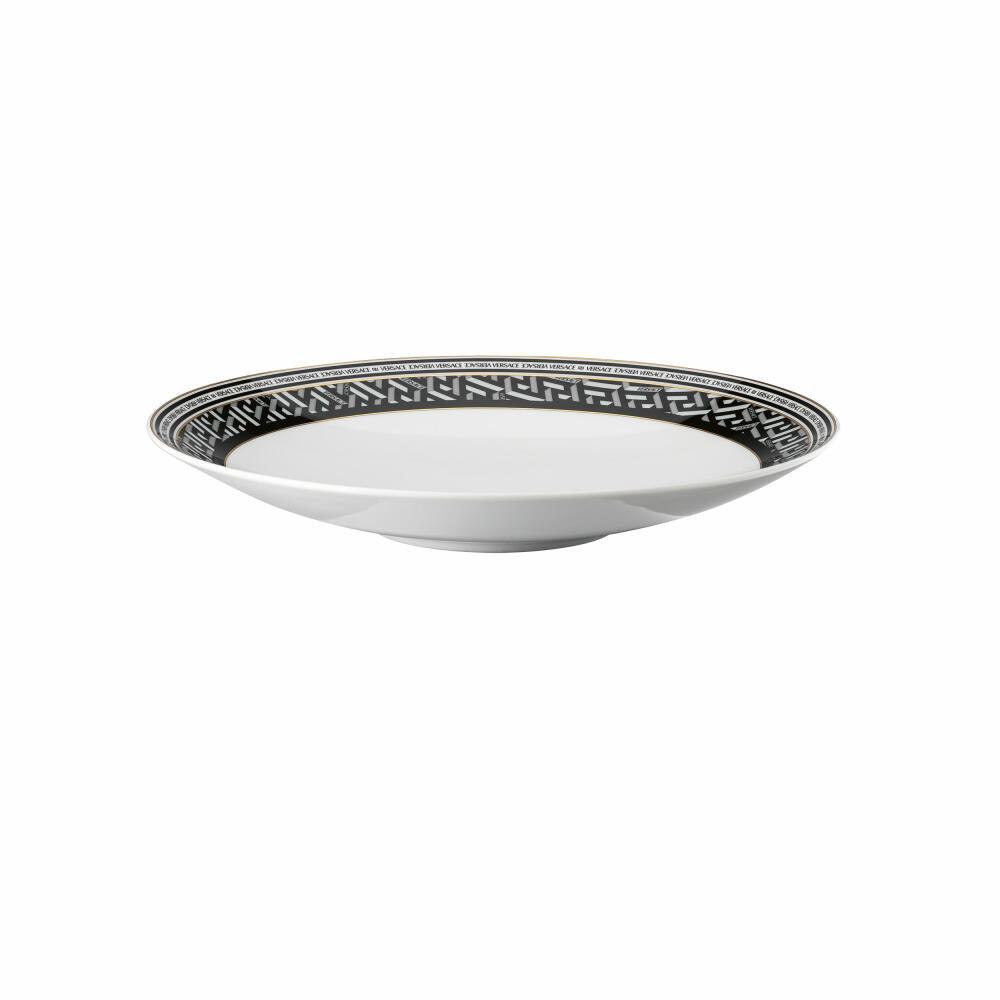Rosenthal Versace gourmet plate La Greca Signature Black, porcelain, 28 cm, 19335-403765-10978
