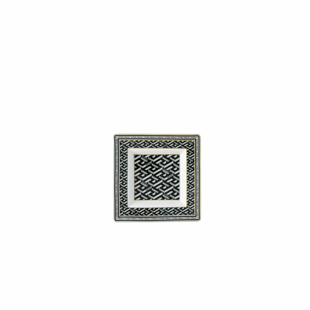 Rosenthal Versace bowl La Greca Signature Black, porcelain, 14 x 14 cm, 14085-403765-25814