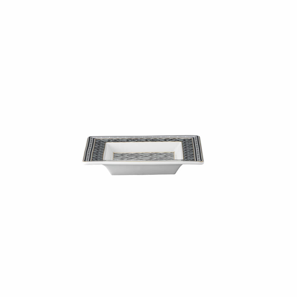 Rosenthal Versace bowl La Greca Signature Black, porcelain, 14 x 14 cm, 14085-403765-25814