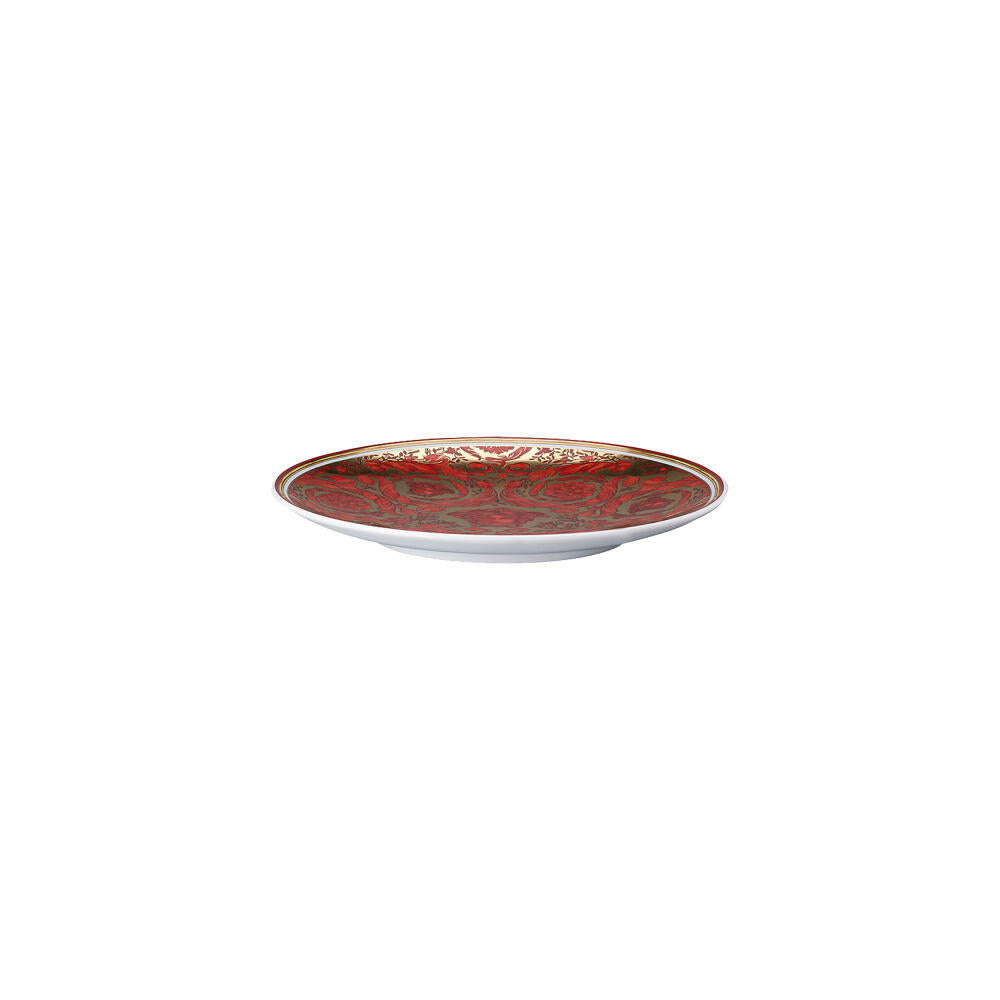 Rosenthal Versace bread plate Medusa Garland Red, porcelain, 17 cm, 19335-409958-10217
