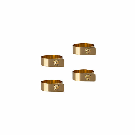 Rosenthal Versace napkin rings set of 4 Medusa gold, metal, 69201-321643-05010