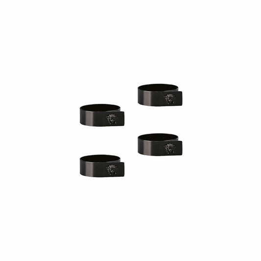 Rosenthal Versace napkin rings set of 4 Medusa Black, metal, 69201-321644-05010