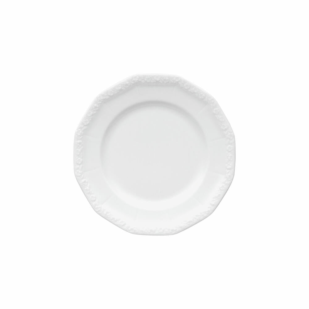 Rosenthal Frühstücksteller Maria, Porzellan, Weiß, 19 cm, 10430-800001-10219