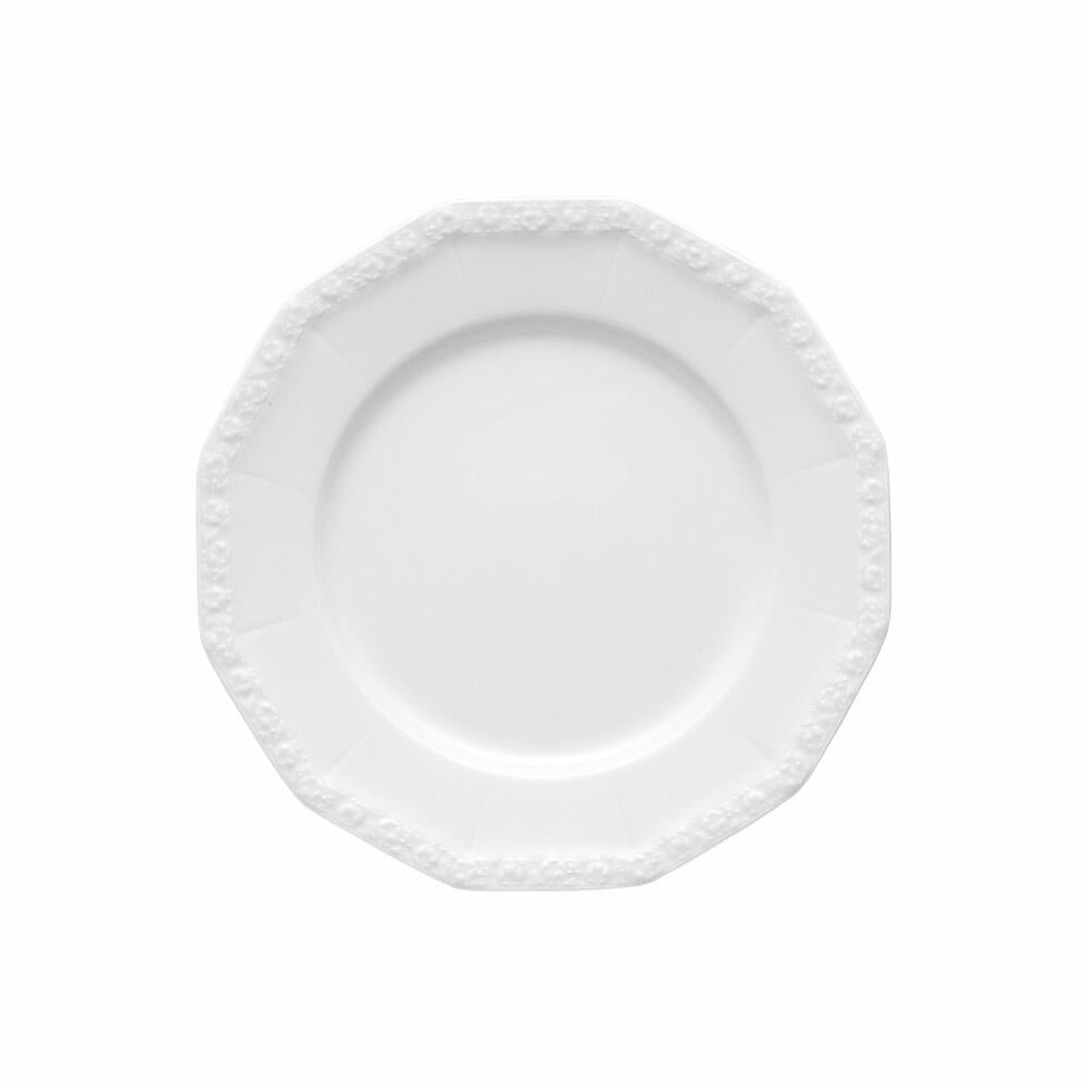 Rosenthal Speiseteller Maria, Teller, Porzellan, Weiß, 25 cm, 10430-800001-10225