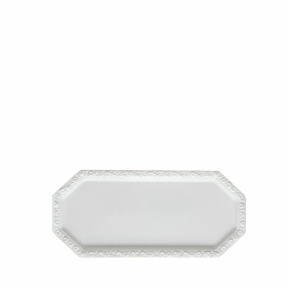Rosenthal Kuchenplatte Maria rechteckig, Porzellan, Weiß, 35.8 x 16.2 cm, 10430-800001-12844