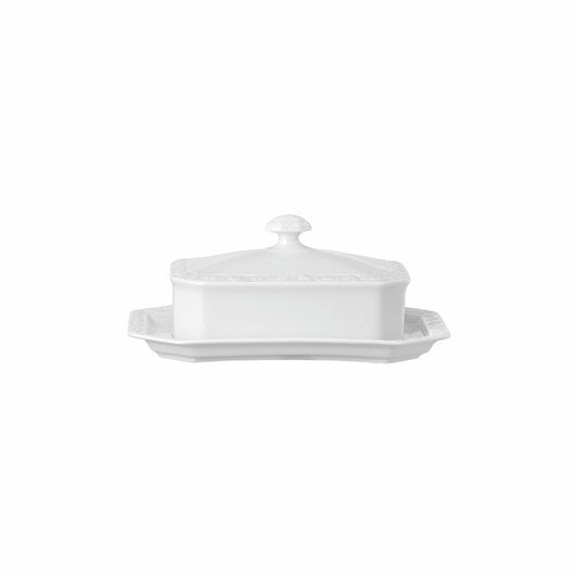 Rosenthal Butterdose Maria, Porzellan, Weiß, 21 x 14.5 cm, 10430-800001-15169