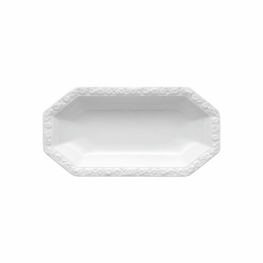 Rosenthal Beilagenplatte Maria, Porzellan, Weiß, 25 x 13 cm, 10430-800001-15323