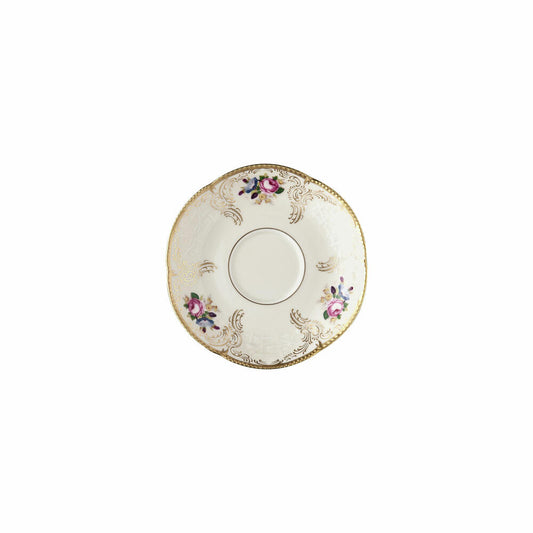 Rosenthal Kaffee-Untertasse Sanssouci Elfenbein Diplomat, Porzellan, Mehrfarbig, 14.2 cm, 20480-308550-14741