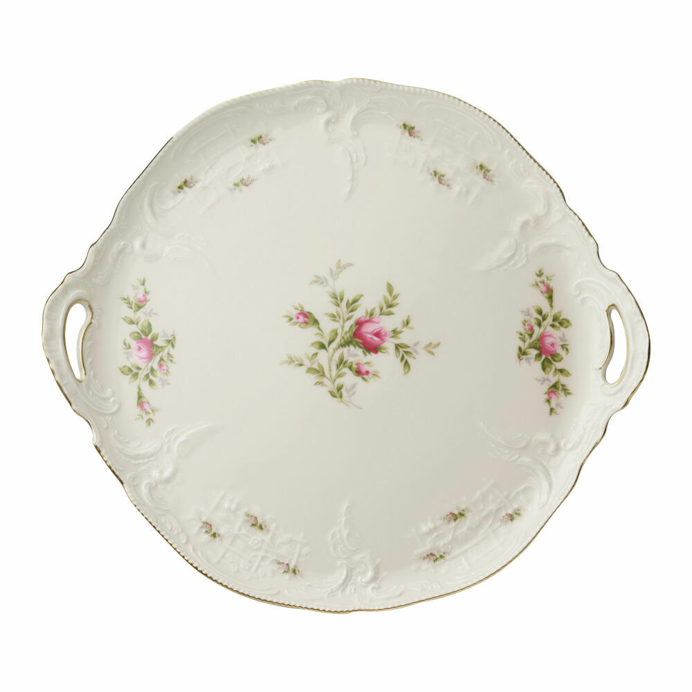 Rosenthal Tortenplatte Sanssouci Elfenbein Ramona, Porzellan, Mehrfarbig, 34.5 cm, 20480-508563-12843