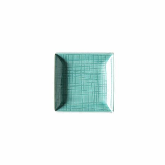 Rosenthal Schale Mesh Colours Aqua quadratisch, Porzellan, Blau, 10 cm, 11770-405152-15288