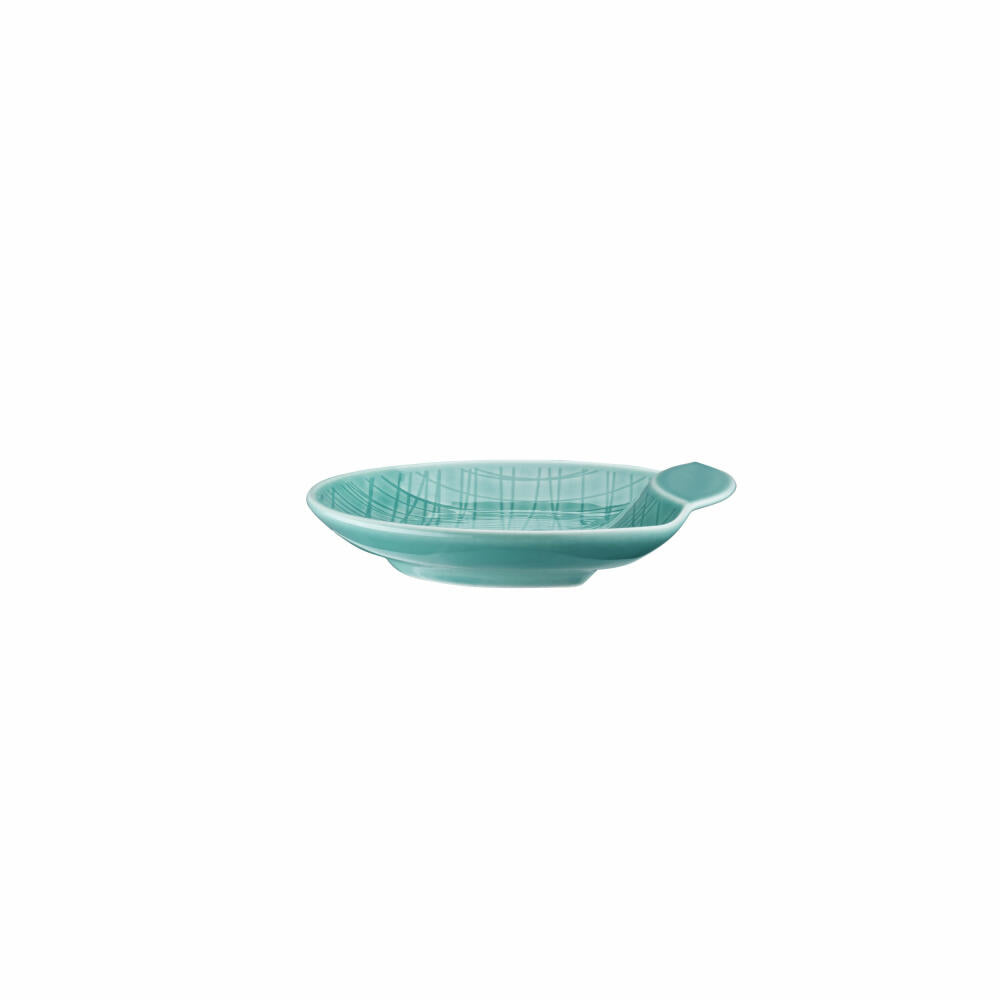 Rosenthal Schale Mesh Colours Aqua flach, Porzellan, Blau, 12 cm, 11770-405152-15290