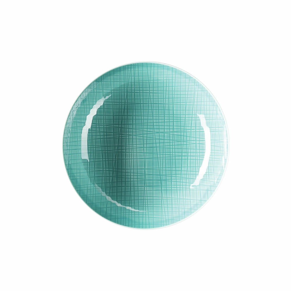 Rosenthal Teller Mesh Colours Aqua tief, Porzellan, Blau, 21 cm, 11770-405152-10351