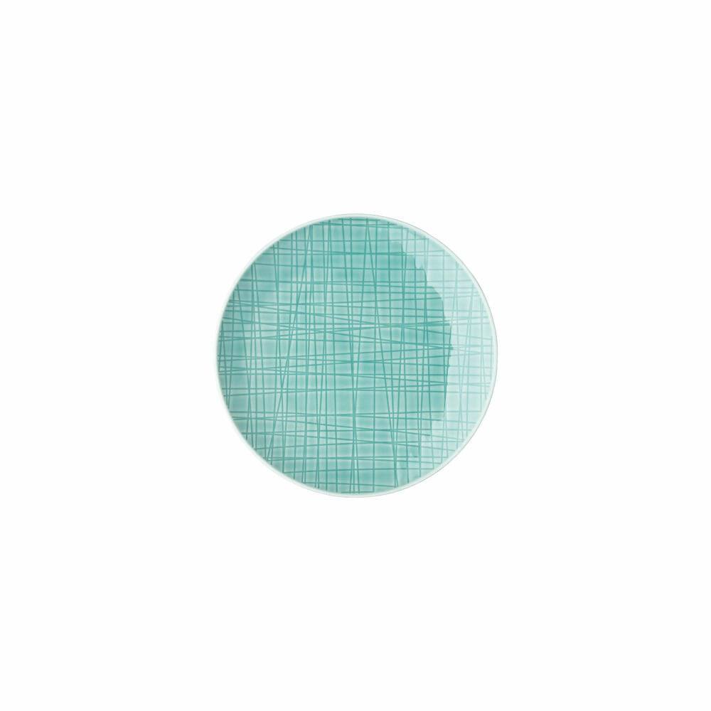 Rosenthal Teller Mesh Colours Aqua flach, Porzellan, Blau, 15 cm, 11770-405152-10855