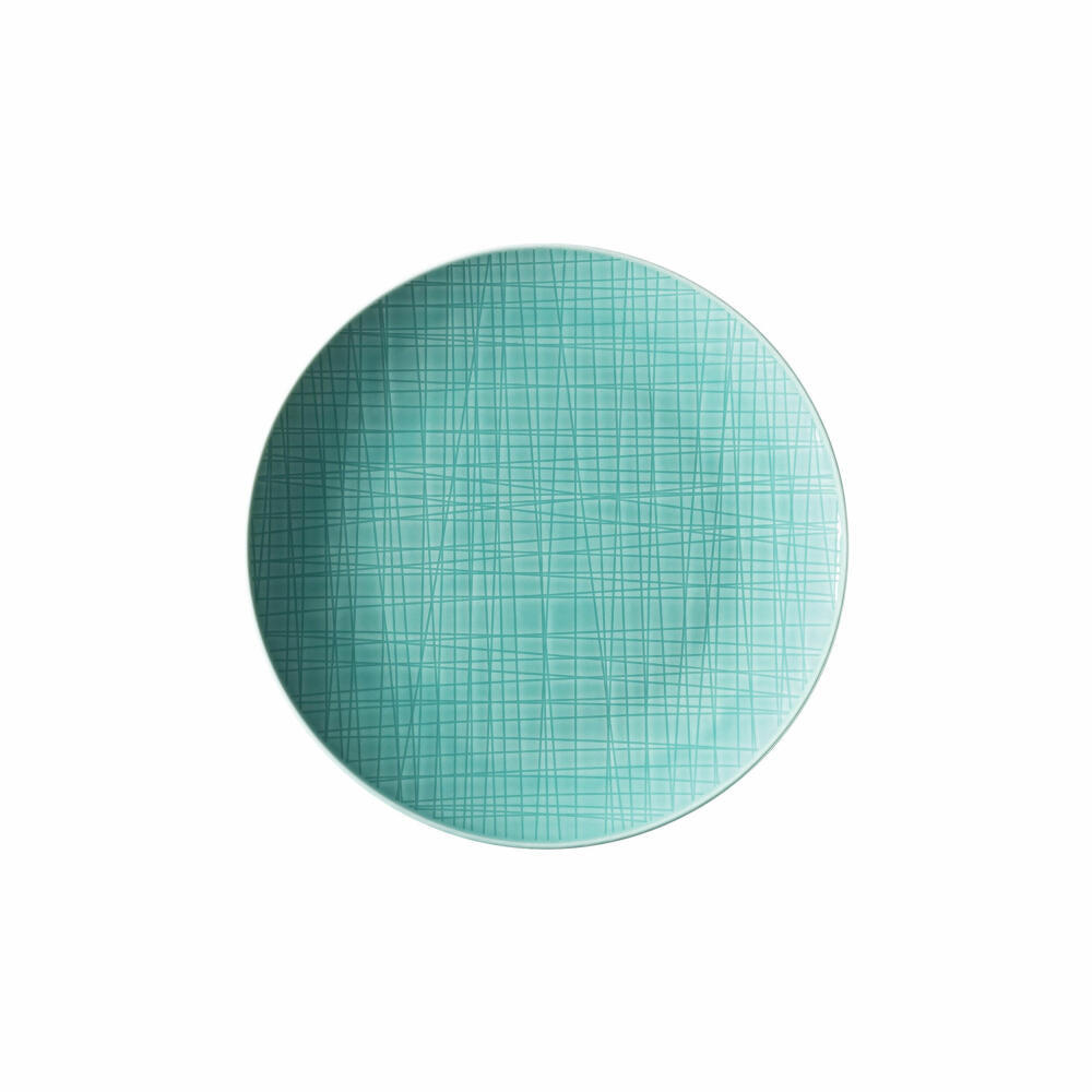 Rosenthal Teller Mesh Colours Aqua flach, Porzellan, Blau, 21 cm, 11770-405152-10861