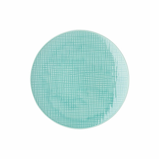 Rosenthal Teller Mesh Colours Aqua flach, Porzellan, Blau, 24 cm, 11770-405152-10864