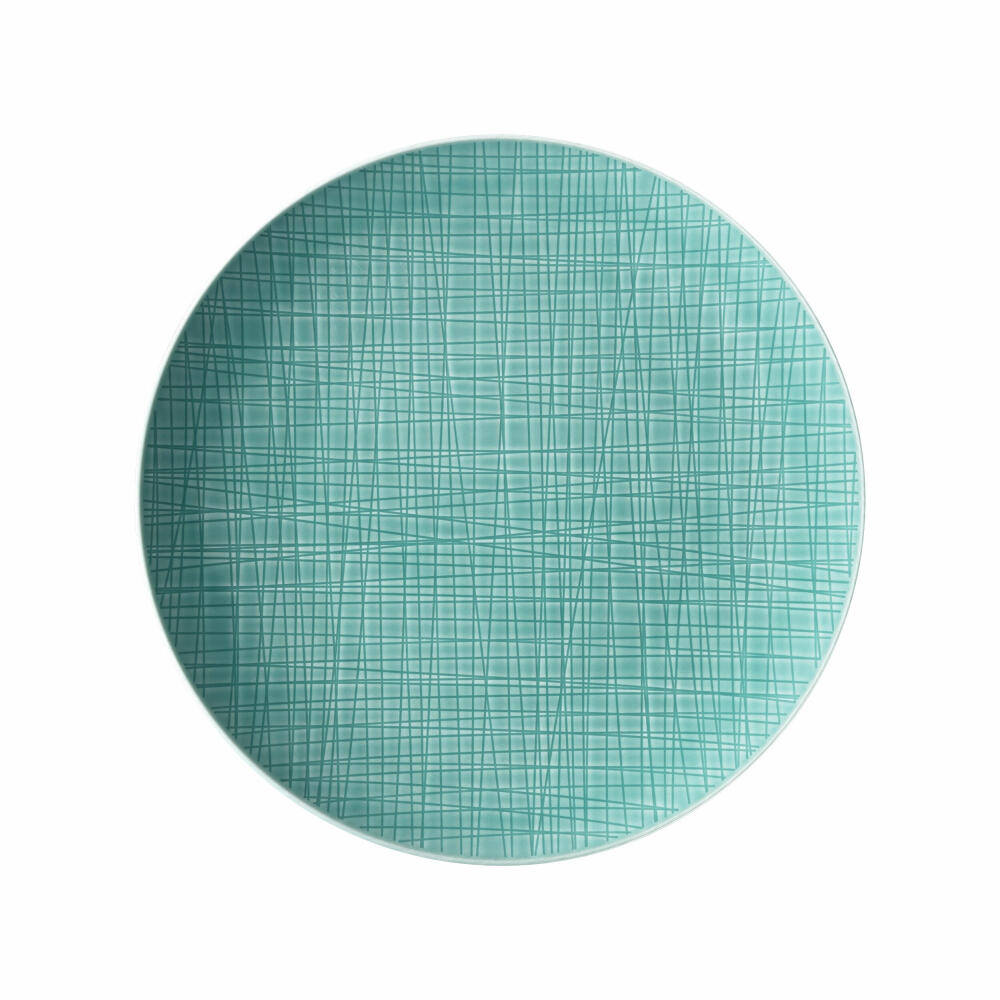 Rosenthal Teller Mesh Colours Aqua flach, Porzellan, Blau, 27 cm, 11770-405152-10867