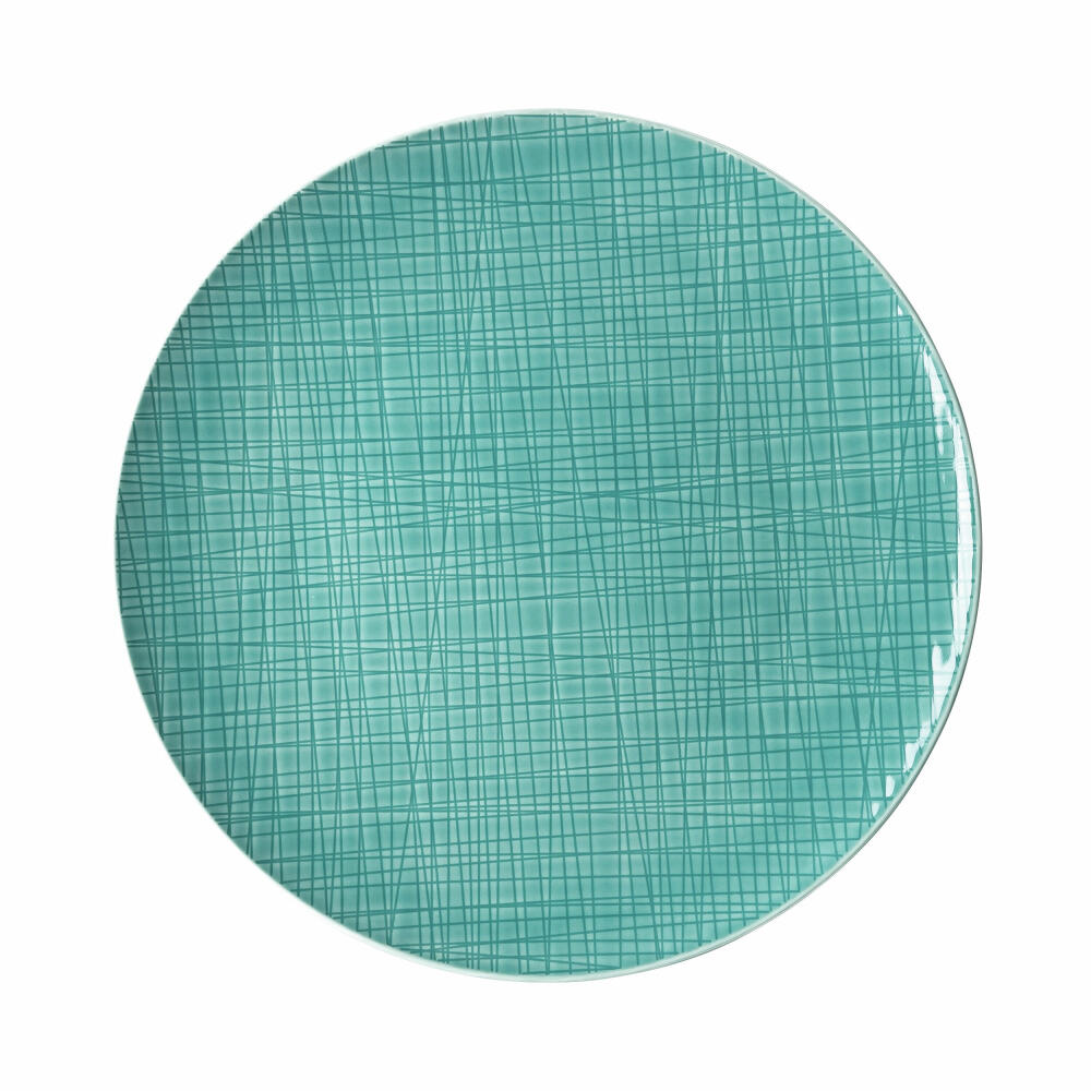 Rosenthal Teller Mesh Colours Aqua flach, Porzellan, Blau, 30 cm, 11770-405152-10870