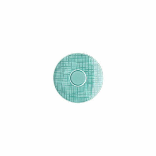 Rosenthal Espresso-Untertasse Mesh Colours Aqua, Porzellan, Blau, 12.2 cm, 11770-405152-14716