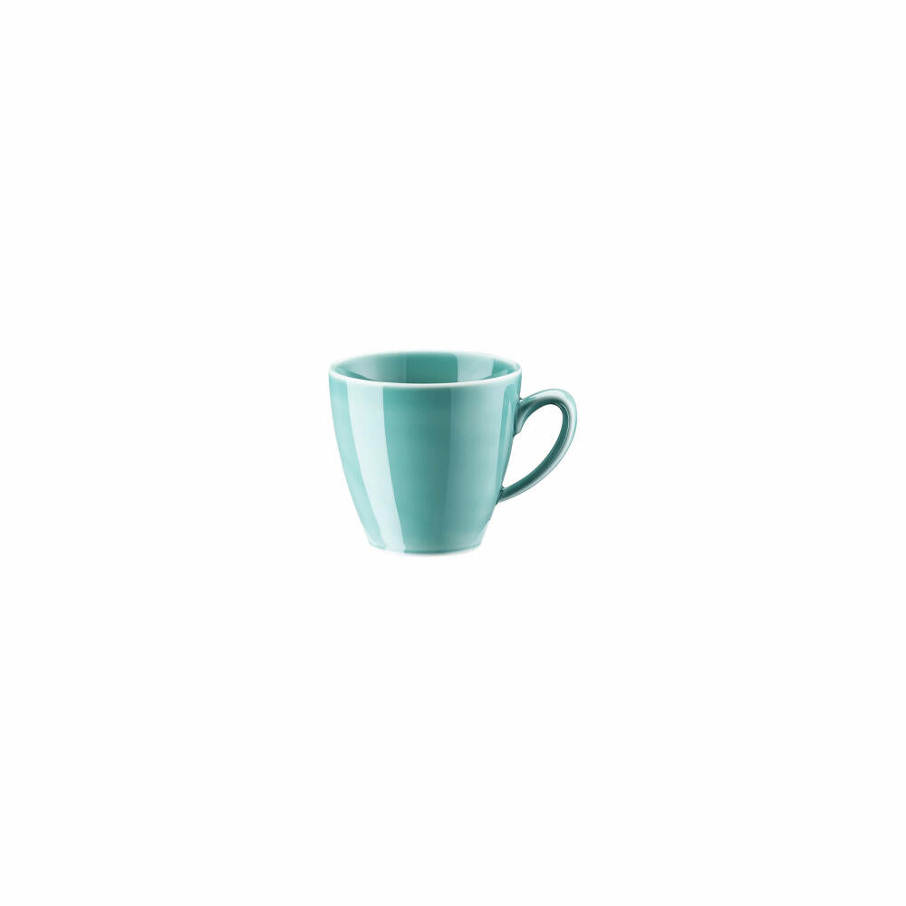 Rosenthal Kaffee-Obertasse Mesh Colours Aqua, Porzellan, Blau, 180 ml, 11770-405152-14742