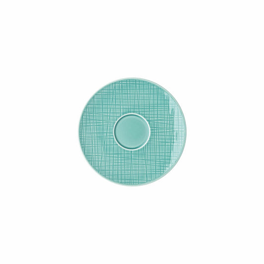 Rosenthal Kaffee-Untertasse Mesh Colours Aqua, Porzellan, Blau, 15.5 cm, 11770-405152-14741