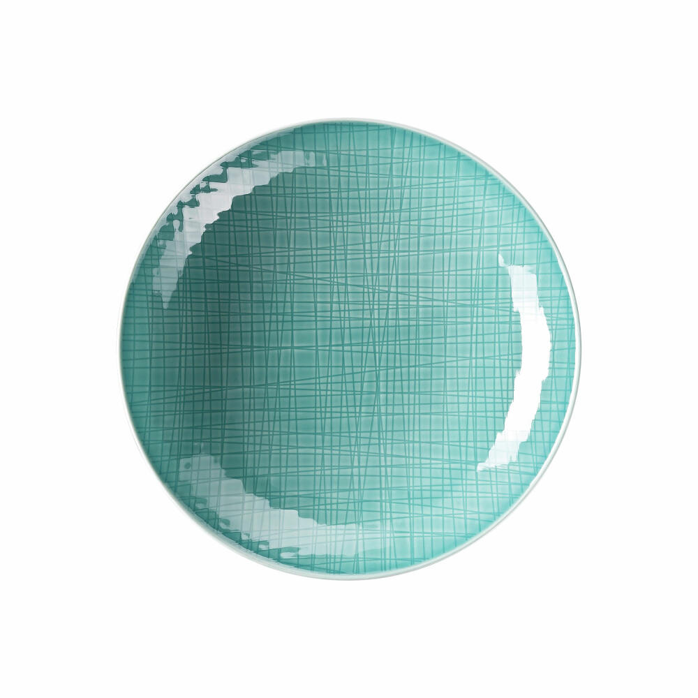 Rosenthal Teller Mesh Colours Aqua tief, Porzellan, Blau, 25 cm, 11770-405152-10355