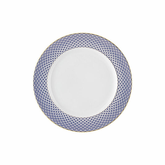 Rosenthal Frühstücksteller Franics - Carreau Bleu, Porzellan, Mehrfarbig, 22 cm, 10460-404307-10222