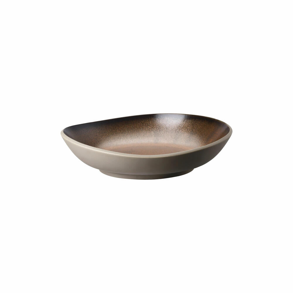Rosenthal Teller Junto Bronze tief, Keramik, Bronze, 22 cm, 21540-405252-60352