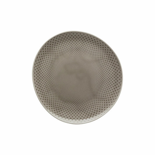 Rosenthal Teller Junto Pearl Grey flach, Porzellan, Grau, 22 cm, 10540-405201-10862