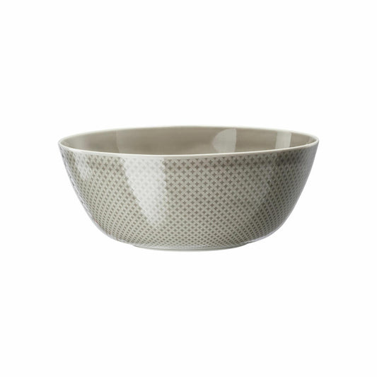 Rosenthal Schüssel Junto Pearl Grey, Porzellan, Grau, 26 cm, 10540-405201-13326