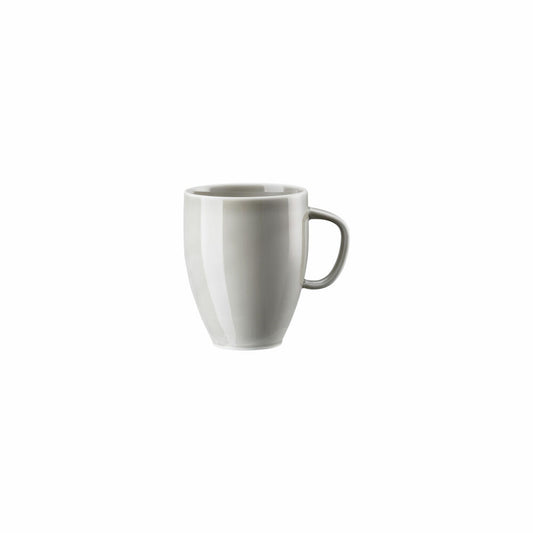 Rosenthal Henkelbecher Junto Pearl Grey, Porzellan, Grau, 380 ml, 10540-405201-15505