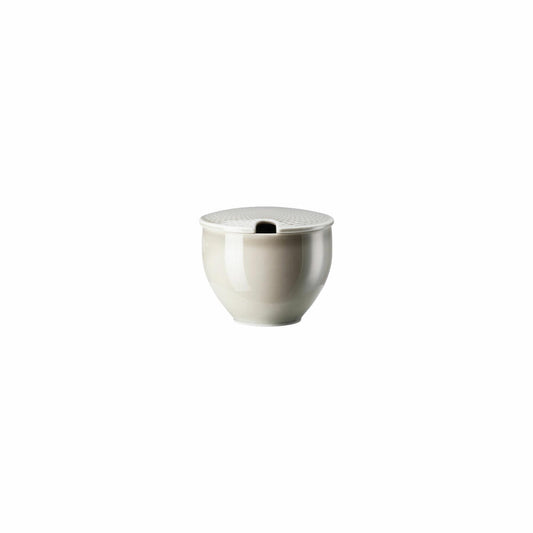 Rosenthal Zuckerdose Junto Pearl Grey mit Einschnitt, Porzellan, Grau, 10540-405201-14386