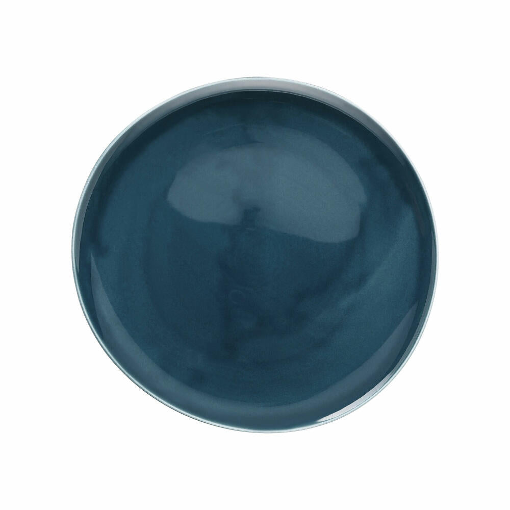 Rosenthal Teller Junto Ocean Blue flach, Porzellan, Blau, 27 cm, 10540-405202-10867