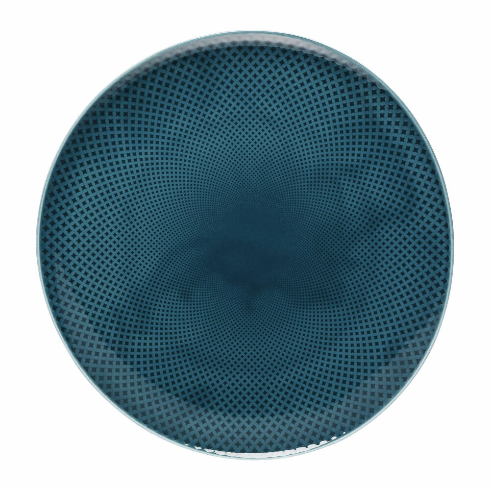 Rosenthal Teller Junto Ocean Blue flach, Porzellan, Blau, 32 cm, 10540-405202-10872