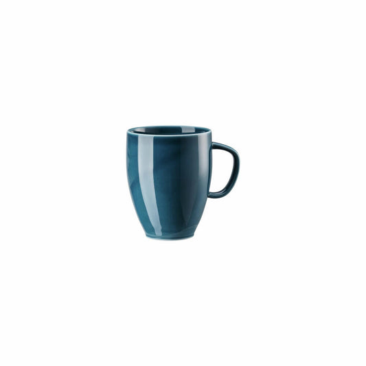 Rosenthal Henkelbecher Junto Ocean Blue, Porzellan, Blau, 380 ml, 10540-405202-15505