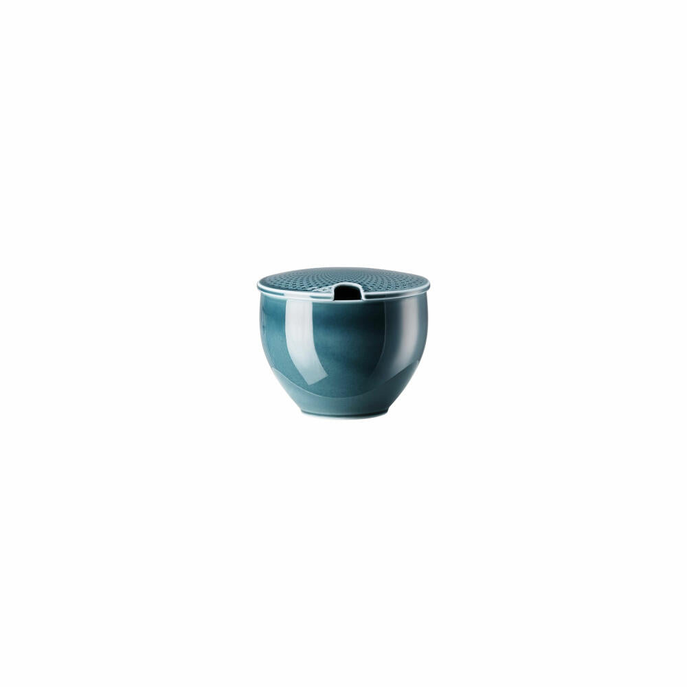 Rosenthal Zuckerdose Junto Ocean Blue mit Einschnitt, Porzellan, Blau, 10540-405202-14386