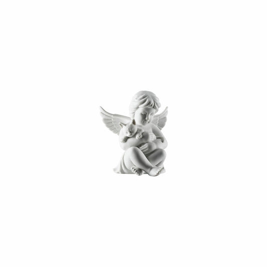 Rosenthal Dekofigur Engel mit Katze, Porzellan, Weiß, 10.4 cm, 69055-000102-90517