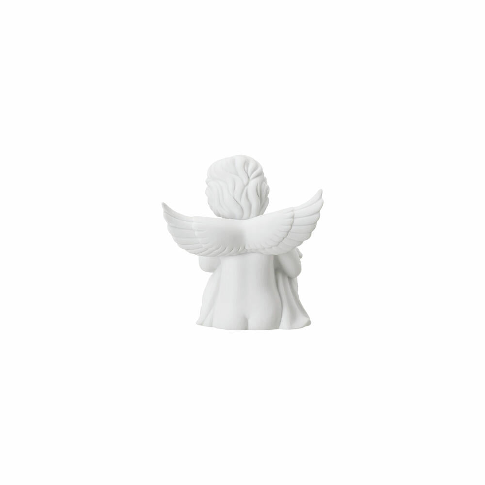Rosenthal Dekofigur Engel mit Katze, Porzellan, Weiß, 14.3 cm, 69056-000102-90517