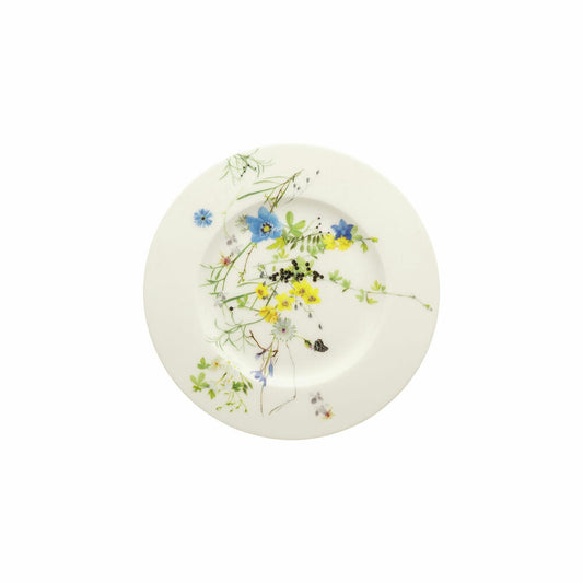 Rosenthal Frühstücksteller Brillance - Fleurs des Alpes mit Fahne, Bone China, Mehrfarbig, 19 cm, 10530-405108-10019