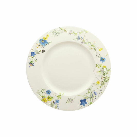 Rosenthal Frühstücksteller Brillance - Fleurs des Alpes mit Fahne, Bone China, Mehrfarbig, 23 cm, 10530-405108-10023