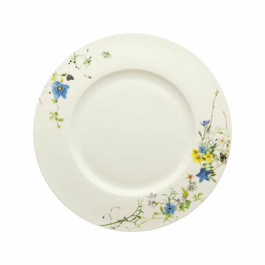 Rosenthal Speiseteller Brillance - Fleurs des Alpes mit Fahne, Bone China, Mehrfarbig, 28 cm, 10530-405108-10028