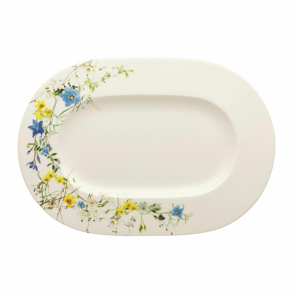 Rosenthal Servierplatte Brillance - Fleurs des Alpes, Bone China, Mehrfarbig, 34 cm, 10530-405108-12734
