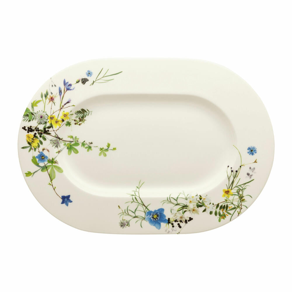 Rosenthal Servierplatte Brillance - Fleurs des Alpes, Bone China, Mehrfarbig, 41 cm, 10530-405108-12741