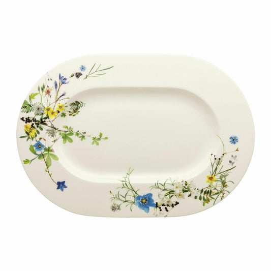 Rosenthal Servierplatte Brillance - Fleurs des Alpes, Bone China, Mehrfarbig, 41 cm, 10530-405108-12741