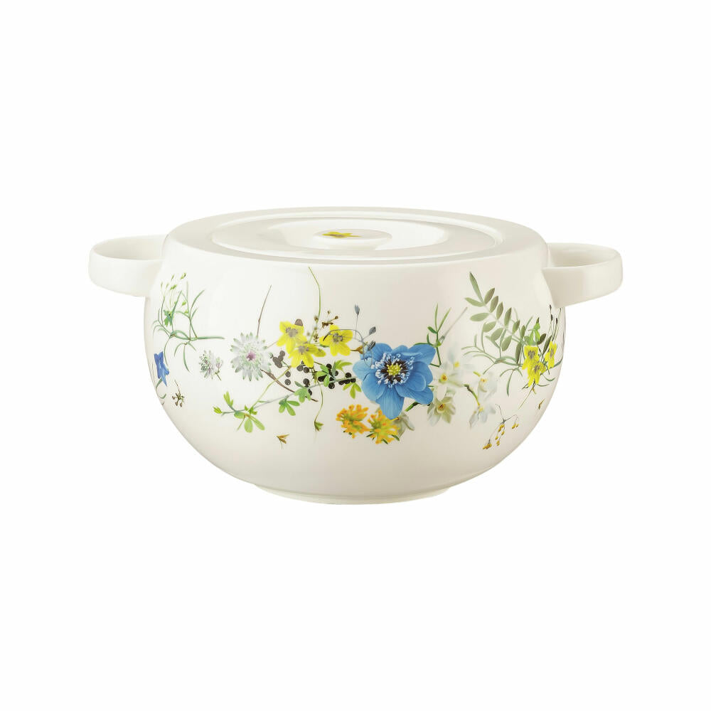 Rosenthal Schüssel Brillance - Fleurs des Alpes mit Deckel, Schale, Bone China, Mehrfarbig, 3 L, 10530-405108-11320