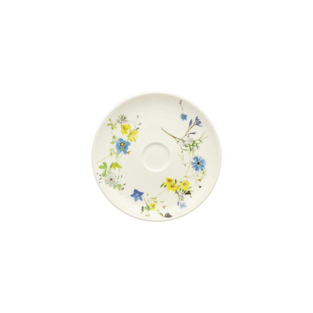 Rosenthal Kombi-Untertasse Coup Brillance - Fleurs des Alpes, Bone China, Mehrfarbig, 15.5 cm, 10530-405108-14942